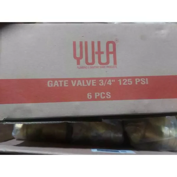 Gate Valve 1/2", 3/4", 1", 1 1/2" - Yuta
